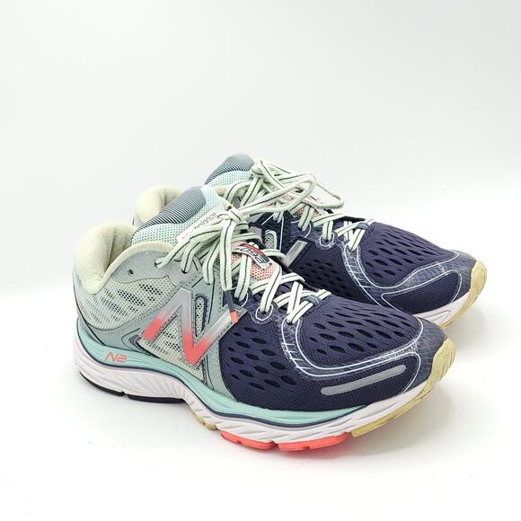 New Balance 1260v6 Silver blue pink Womens Size 8 - Picture 2 of 9